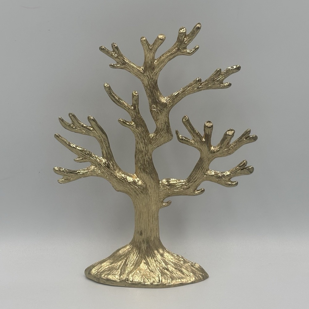 Vintage 1970's Cast Metal Gold Finish Jewelry Charms Accessory Tree BY SEARS - Picture 9 of 9